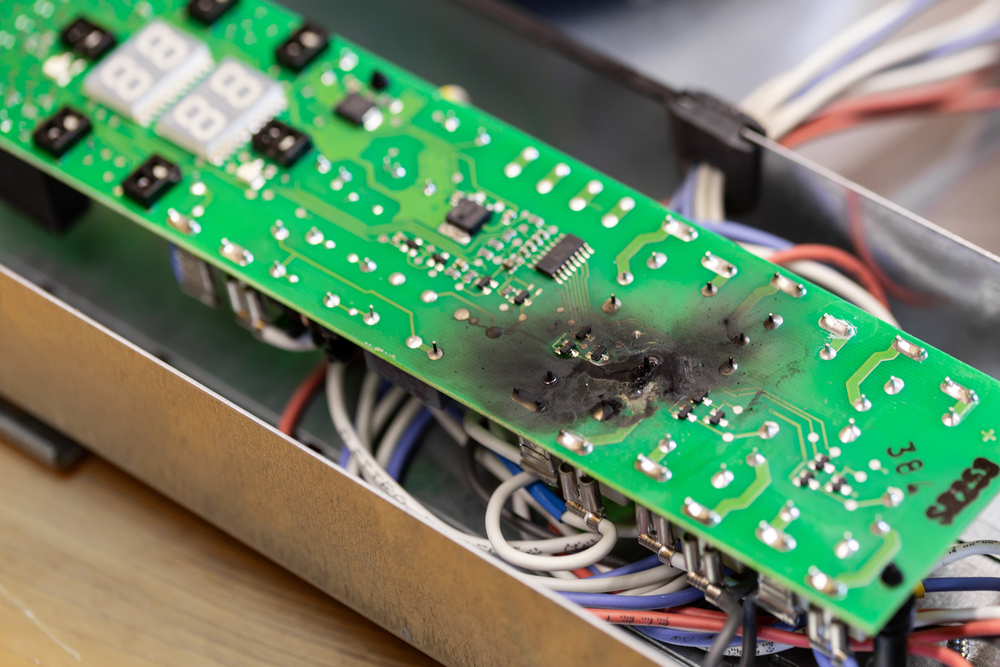 Water-Damaged Industrial Electronics
